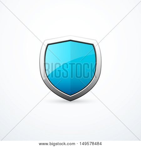 Vector green shield. Vector illustration eps 10