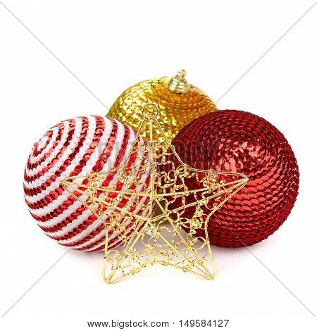 A  Christmas decoration isolated on white background