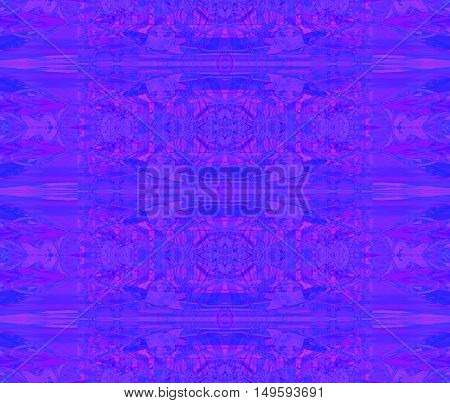 Abstract geometric seamless background. Regular ornaments in violet, purpel and dark blue shades, ornate and extensive.