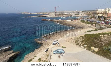 Malta nature sea vacation rocks way vacatio