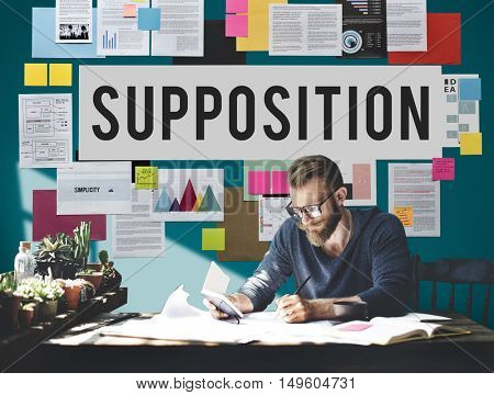 Supposition Prediction Logic Ideas Concept