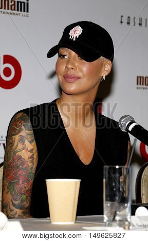 Amber Rose at the SlutWalk Festival Press Conference held at the Four Seasons Hotel in Beverly Hills, USA on September 29, 2016.