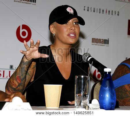 Amber Rose at the SlutWalk Festival Press Conference held at the Four Seasons Hotel in Beverly Hills, USA on September 29, 2016.