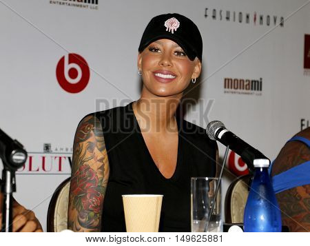 Amber Rose at the SlutWalk Festival Press Conference held at the Four Seasons Hotel in Beverly Hills, USA on September 29, 2016.