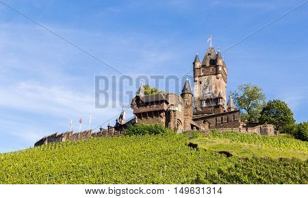 Reichsburg castle in Cochem on the Mosel.