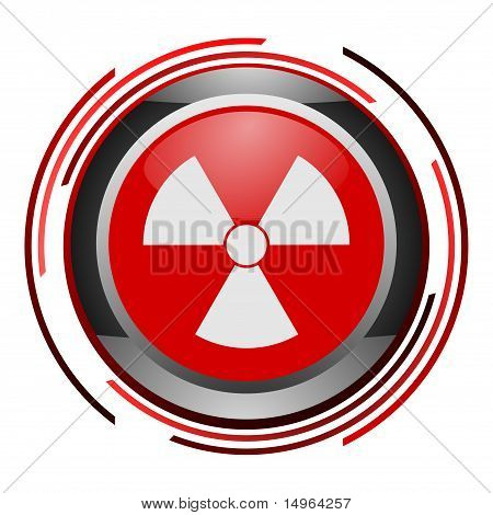 nukleare glossy icon