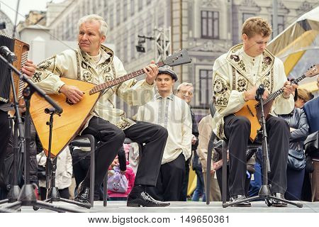Moscow, Russia - September 11, 2016: Moscow City Day. Moscow Residents And Guests Celebrate The 869