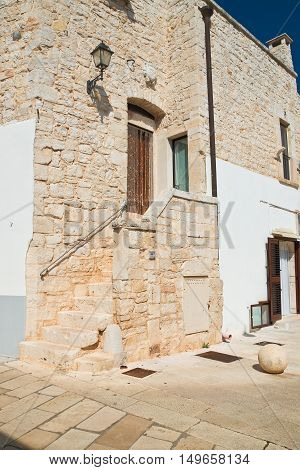 Alleyway. Sammichele di Bari. Puglia. Southern Italy.