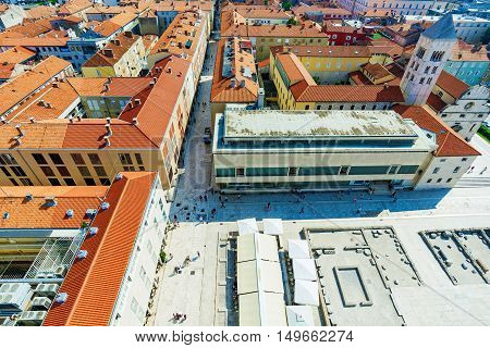 View of the old town of Zadar