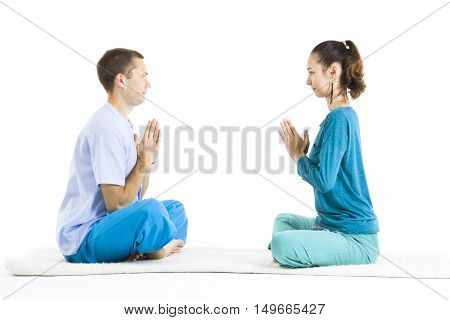 Massage parlor. Various techniques of Thai massage