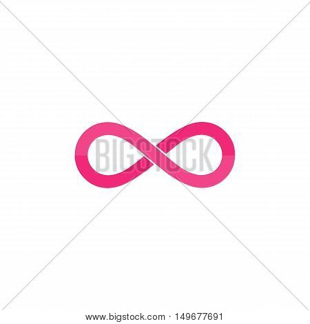 Infinity Icon Vector. Flat simple color pictogram