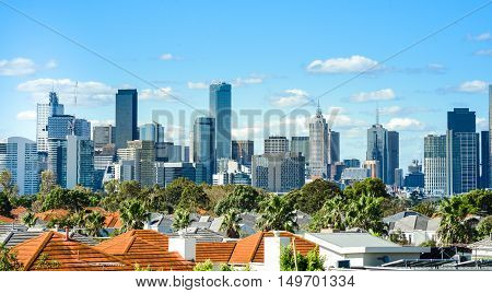 A view of the Melbourne skyline / cityscape, Australia