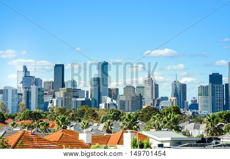 A view of the Melbourne skyline / cityscape, Australia