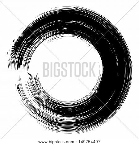 Ladel, Logo Circle Brushstroke Design
