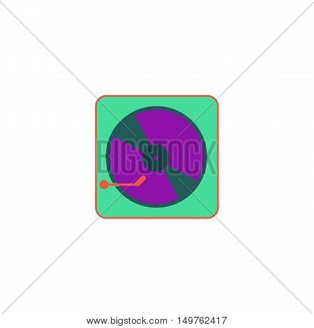 Vinyl Icon Vector. Flat simple color pictogram