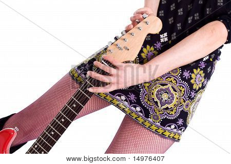 Mädchen mit Gitarre