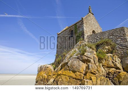 Saint Aubert Chapel, in Mont Saint Michel, France