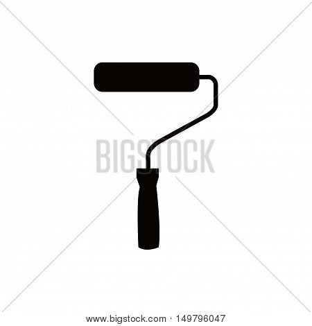 roller icon stock vector illustration flat design