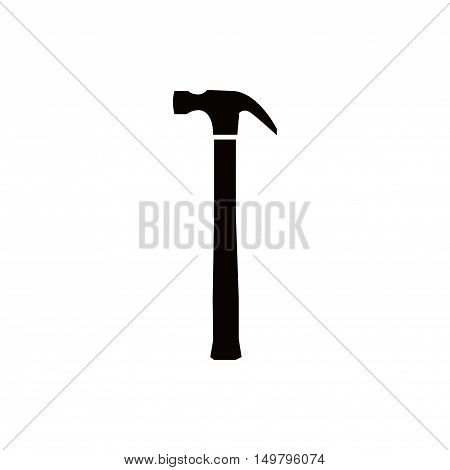 hammer icon stock vector illustration flat design
