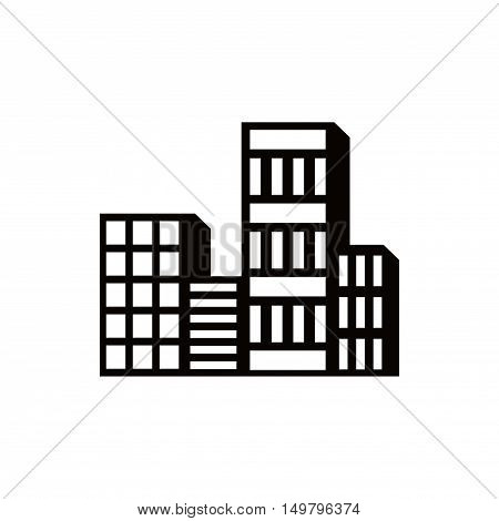 city icon stock vector illustration flat design