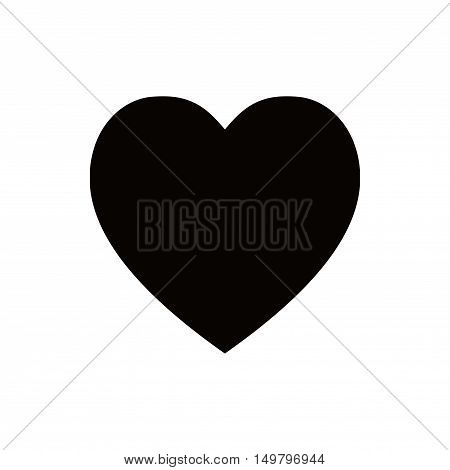 heart icon stock vector illustration flat design