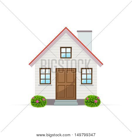 Vector country house. Vector illustration eps 10.