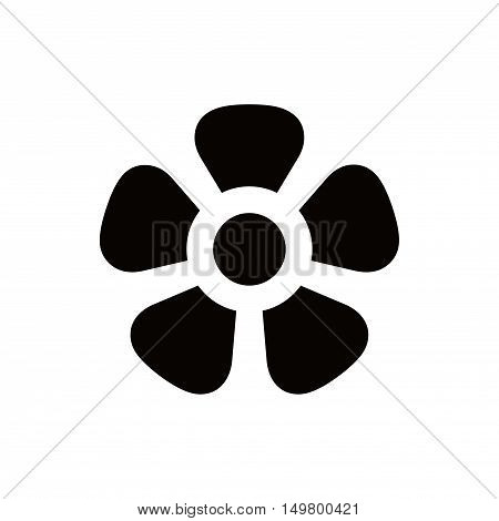 fan air propeller icon stock vector illustration flat design