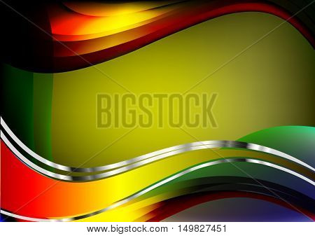 quiet smooth vector background composed of waves of different shades