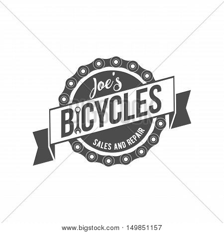 Vintage and modern bicycle  logo, badge, label and design elements