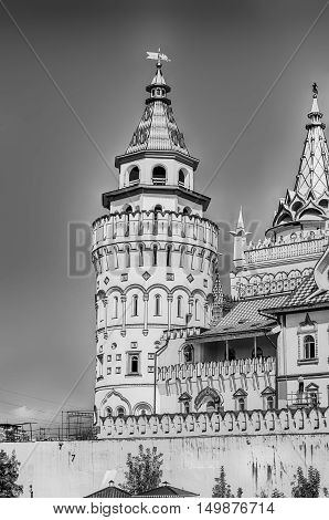 The Iconic Complex Izmailovskiy Kremlin In Moscow, Russia