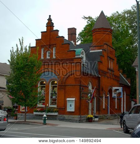 Town Office, Antique Building in Stockbridge Massachusetts.