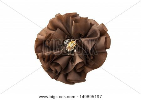 fashion fabric bow isolated on white background