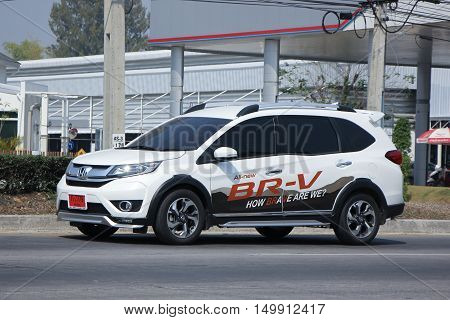 CHIANGMAI, THAILAND -FEBRUARY 16 2016: Private New suv car, Honda BRV. On road no.1001, 8 km from Chiangmai city.