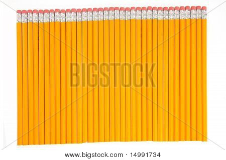 Row of Unsharpened Pencils