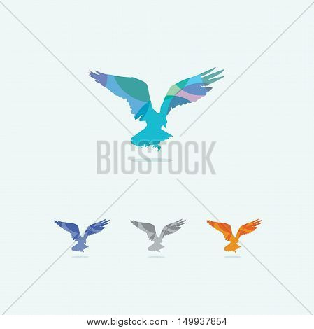 Eagle vector, fly, bird logo, birds, hunt