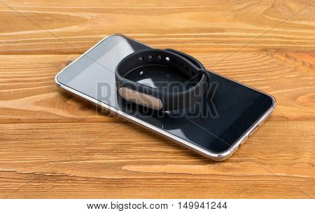 Smartphone And Fitness Bracelet