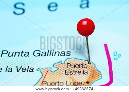 Puerto Estrella pinned on a map of Colombia