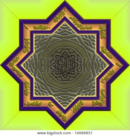 Mandala östlichen Entwurf abstrakter geometrischer Muster Clipart entwerfen