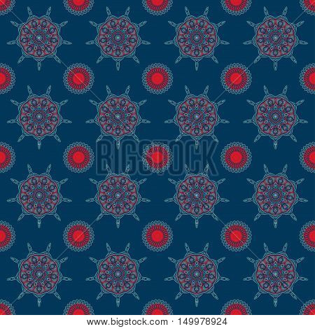 Circular pattern background infinite contrast mandalas texture