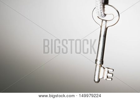 key unlock to get idea and then finish the Goal, abstract still low light focus at head of key