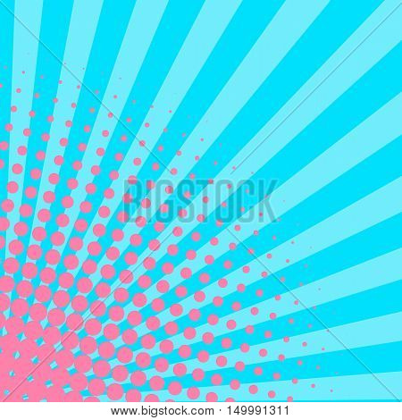 Abstract creative concept vector comics pop art style blank layout template with clouds beams and isolated dots pattern on background. For sale banner, empty bubble, illustration comic book design.