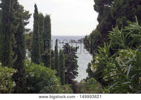 Beautiful Landscape Of The Sea Coast.