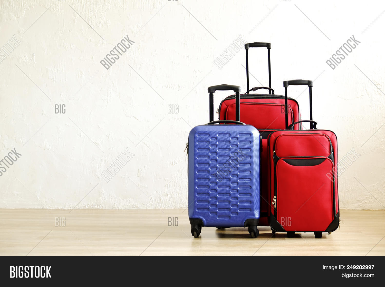 Three Suitcases Image & Photo (Free Trial) Bigstock