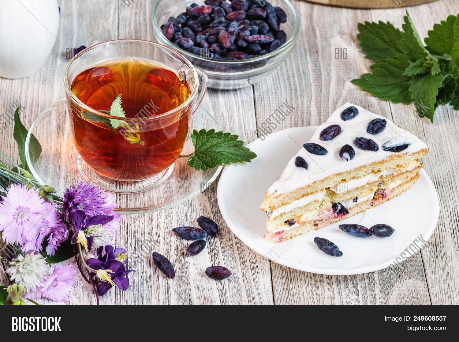 Cake Honeysuckle Tea Image & Photo (Free Trial) Bigstock