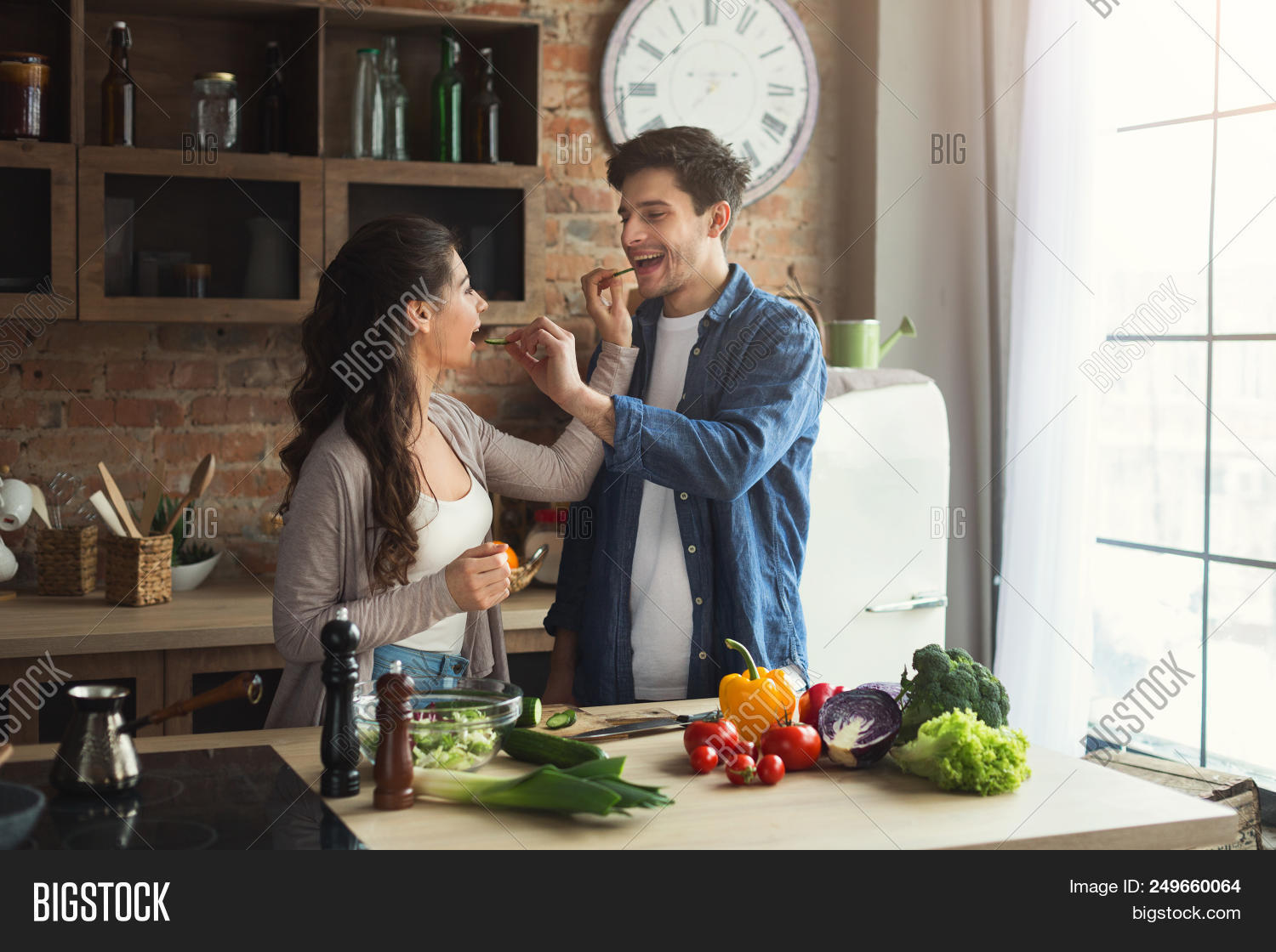 Happy Couple Cooking Image & Photo (Free Trial) | Bigstock