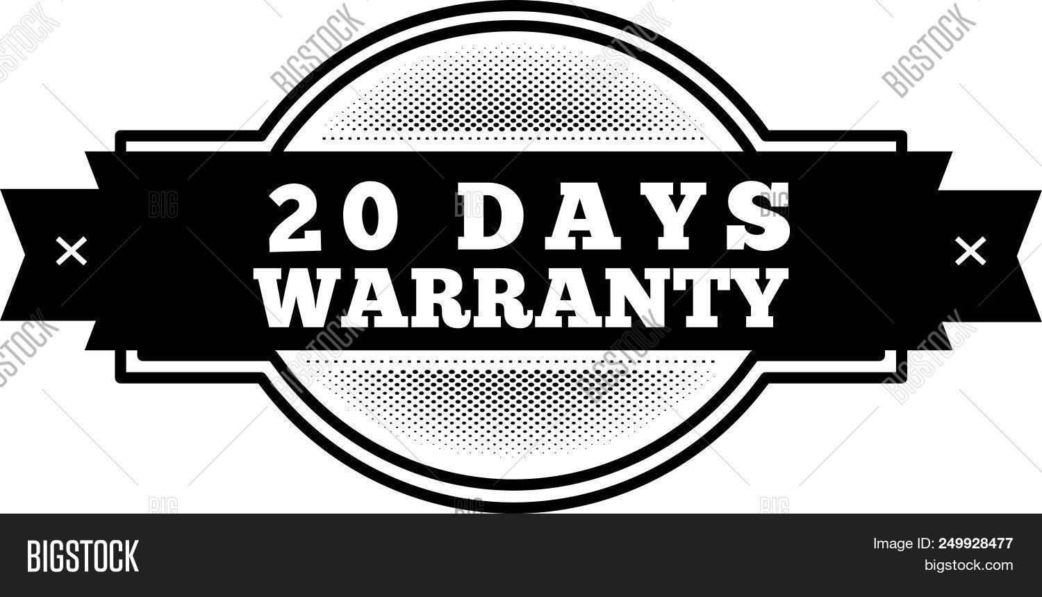 20 Days Warranty Icon Vector & Photo (Free Trial) Bigstock
