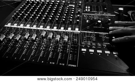 Analog Audio Sound Mixer Controller Panel
