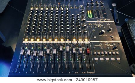 Analog Audio Sound Mixer Controller Panel