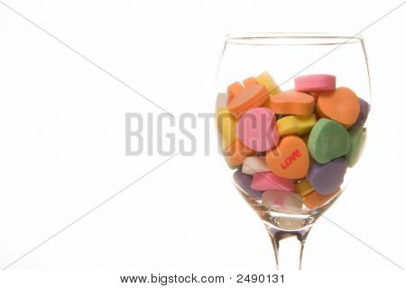 Keskustelu sydämet viini lasi