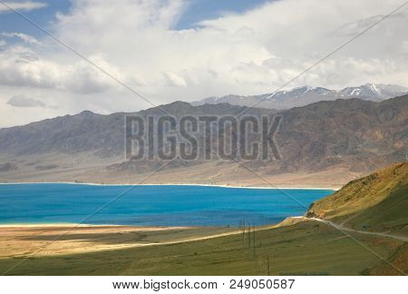 The Orto-tokoy Water Reservoir On The Way To Kochkor And Naryn City, Kyrgyzstan
